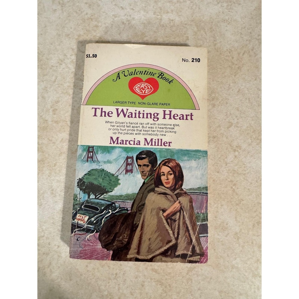 The Waiting Heart Marcia Miller‎ Vintage 1968 Valentine Book Romance Paperback